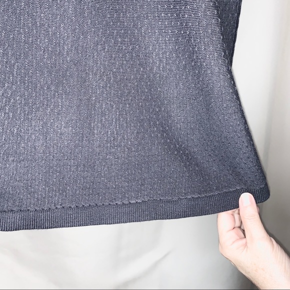 Loft Gray Knit Skirt - Picture 3 of 5